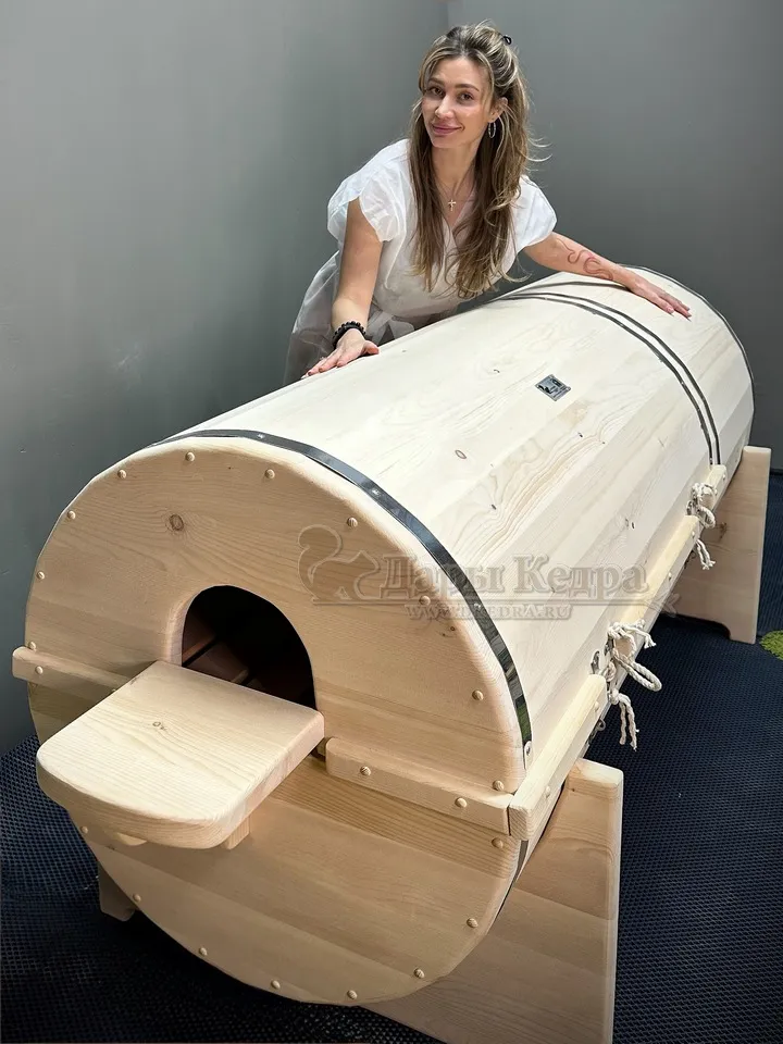 Кедровая бочка (фитобочка) горизонтальная «Профессиональная»